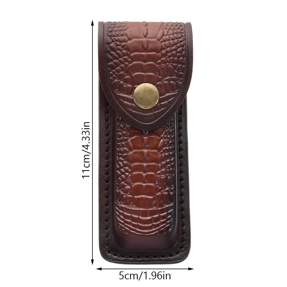 Edc Everyday Carry Knives - 소가죽 접이식 칼집 - 야외 도구용
