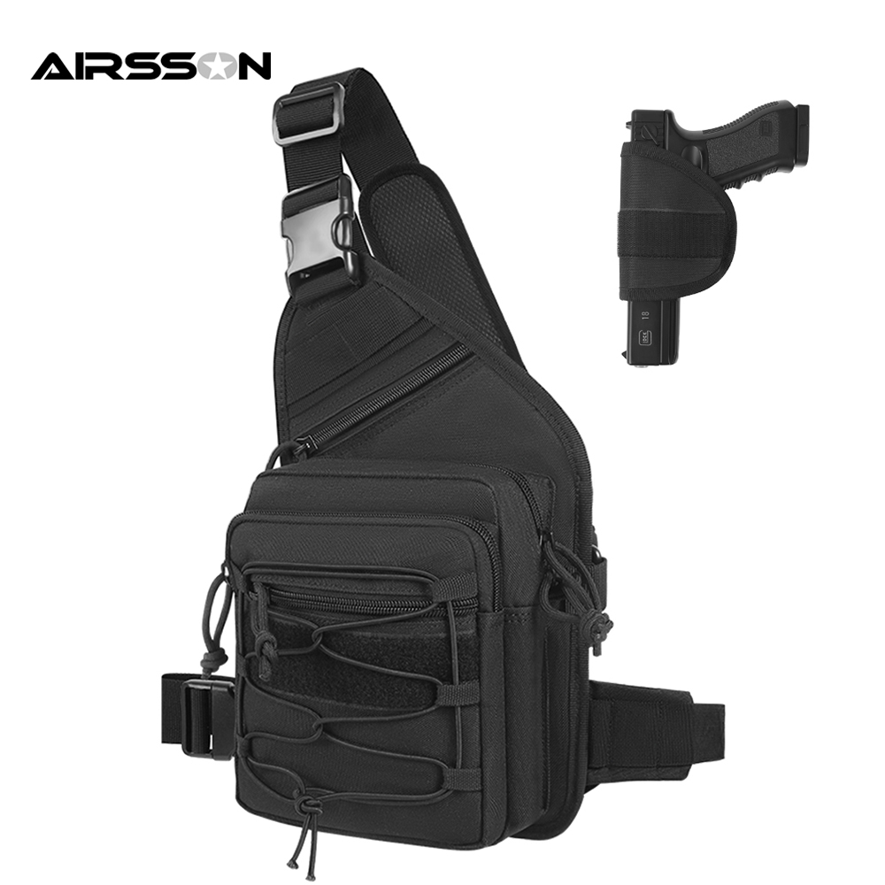 Edc Concealed Carry Sling Bag - 야외 총 홀스터 가방 숨겨진 캐리