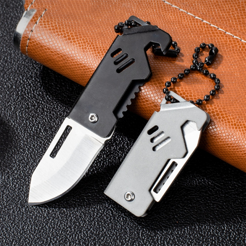 휴대용 접는 칼 키 체인 스테인레스 스틸 야외 캠핑 생 - Edc Everyday Carry Knives 리뷰 및 가격