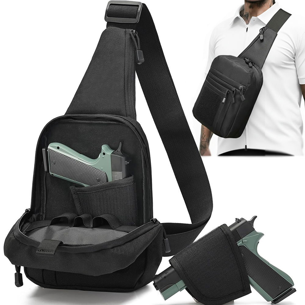 전술용 권총 가방, 은닉형 권총 홀스터, 권총 보관용  - Edc Concealed Carry Sling Bag 리뷰 및 가격