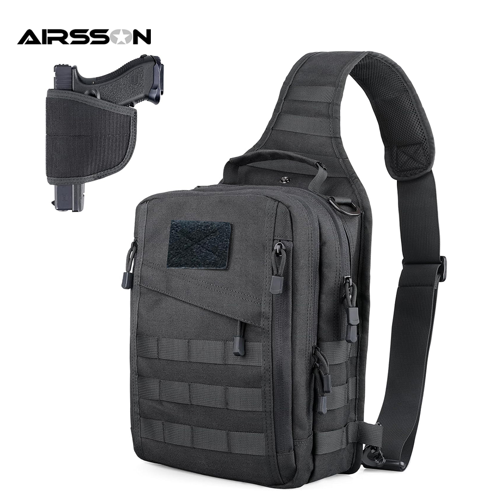 전술 슬링 배낭 숨겨진 캐리 건 홀스터 권총 가방 야외 - Edc Concealed Carry Sling Bag 리뷰 및 가격