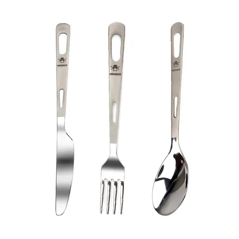 HWZBBEN 티타늄 포크 스푼 나이프 세트, 야외 피 - Edc Everyday Carry Knives 리뷰 및 가격